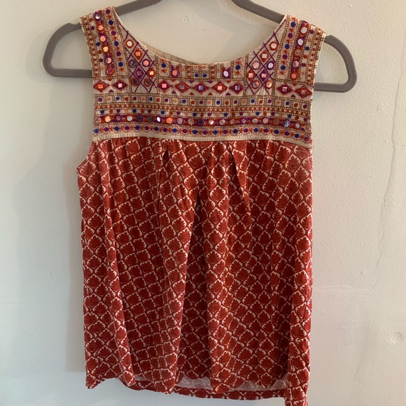 Anthropologie Akemi + Kin Embellished embroidered Top - Picture 4 of 8